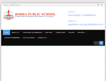 Tablet Screenshot of bohrapublicschool.org